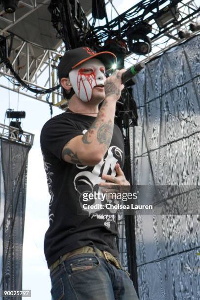 Dude of Hollywood Undead performs at Epicenter '09 "So Cal's Rock Explosion" at the Fairplex on August 22, 2009 in Pomona, California.