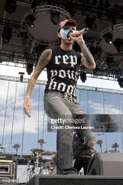 Deuce of Hollywood Undead performs at Epicenter '09 "So Cal's Rock Explosion" at the Fairplex on August 22, 2009 in Pomona, California.