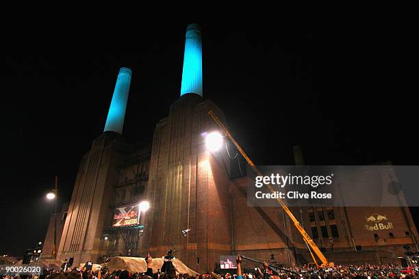 General view during the Red Bull X Fighters at Battersea Power station on August 22, 2009 in London, England.