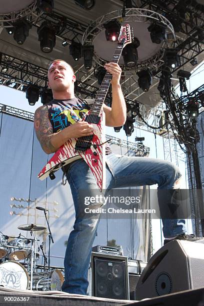 Dan Jacobs of Atreyu performs at Epicenter '09 "So Cal's Rock Explosion" at the Fairplex on August 22, 2009 in Pomona, California.