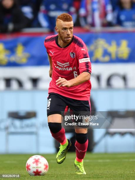 Souza of Cerezo Osaka in action during the 97th All Japan Football Championship final between Cerezo Osaka and Yokohama F.Marinos at the Saitama...