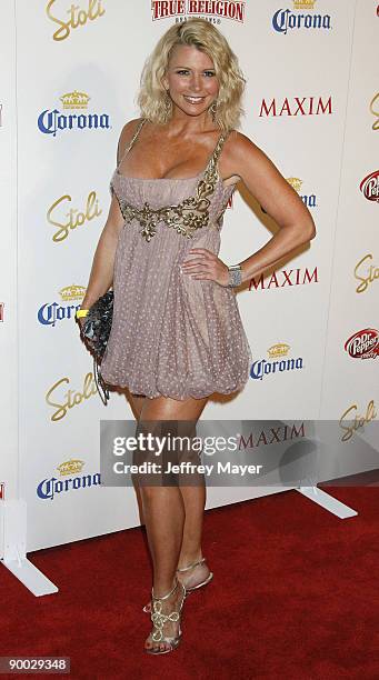 Actress Tamie Sheffield arrives at the Maxim's 10th Annual Hot 100 Celebration at The Barker Hanger on May 13, 2009 in Santa Monica, California.