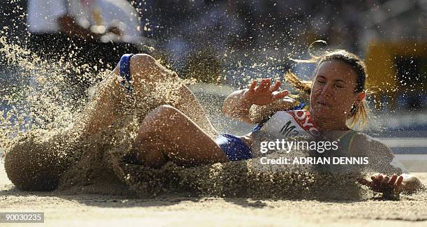 Brazil's Maurren Higa Maggi competes in the women's long jump final of the 2009 IAAF Athletics World Championships on August 23, 2009 in Berlin. AFP...