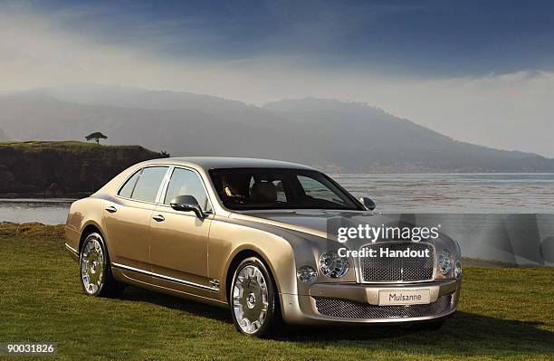 In this handout image provided by Bentley Motors, Bentley�s new flagship luxury grand tourer the 2011 Mulsanne s seen.