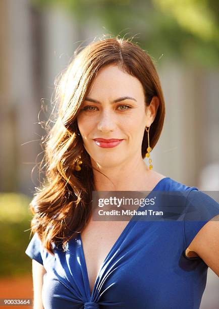 Actress Maggie Siff arrives to the "Sons of Anarchy" Season 2 premiere screening held at the Paramount Theater on the Paramount Studios lot on August...