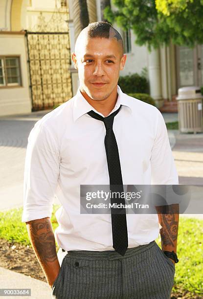 Actor Theo Rossi arrives to the "Sons of Anarchy" Season 2 premiere screening held at the Paramount Theater on the Paramount Studios lot on August...