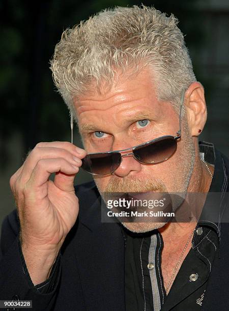 Actor Ron Perlman arrives at the season two premiere screening of "Sons Of Anarchy" at the Paramount Theater on the Paramount Studios lot on August...