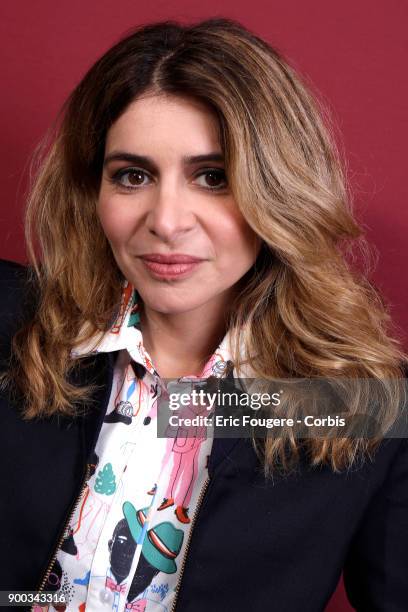 SingerJulie Zenatti poses during a portrait session in Paris, France on .