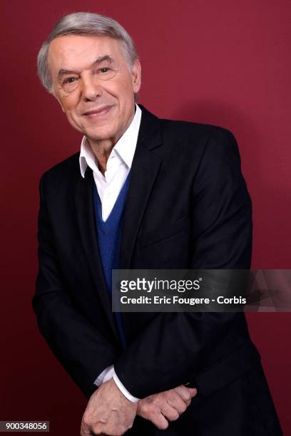 Singer Salvatore Adamo poses during a portrait session in Paris, France on .