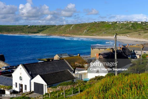 sennen cove, sennen, cornwall, england, great britain - sennen stock pictures, royalty-free photos & images