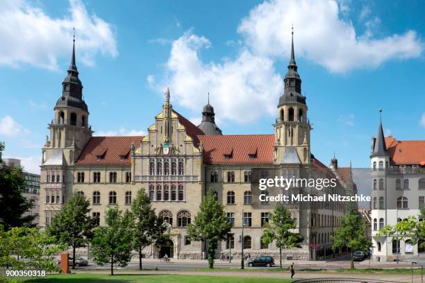 regional court, halle an der saale, saxony-anhalt, germany - halle stock pictures, royalty-free photos & images