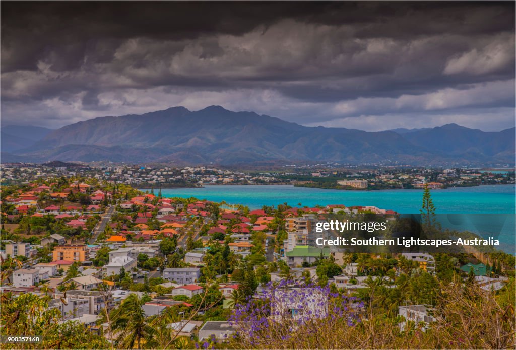 A scenic overview of the Bay De Magenta, Noumea, New Caledonia, South Pacific.