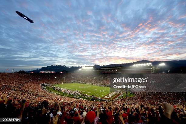 In the 2018 College Football Playoff Semifinal at the Rose Bowl Game presented by Northwestern Mutual at the Rose Bowl on January 1, 2018 in...