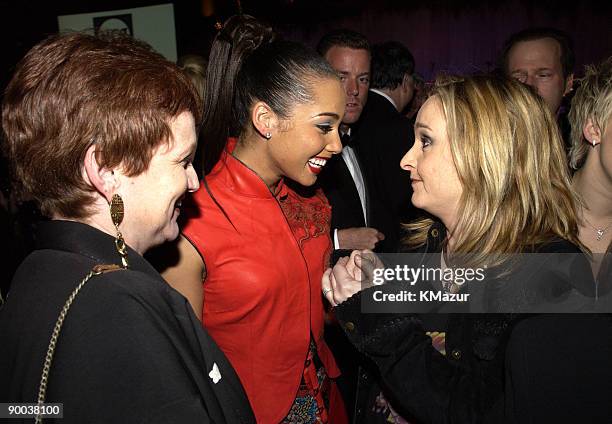 Alicia Keys with mom Terri Augello and Melissa Etheridge
