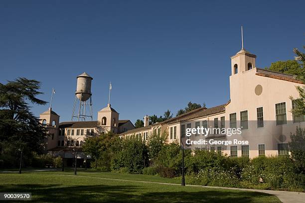 The water tower and manicured grounds at the Fairmont Sonoma Mission Inn Hotel & Spa are seen in this 2009 Sonoma, Sonoma Valley, California, summer...