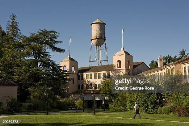 The water tower and manicured grounds at the Fairmont Sonoma Mission Inn Hotel & Spa are seen in this 2009 Sonoma, Sonoma Valley, California, summer...