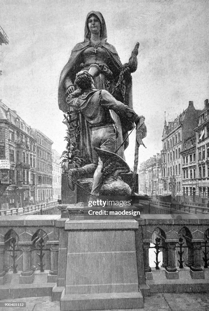 Dutch statue - 1896