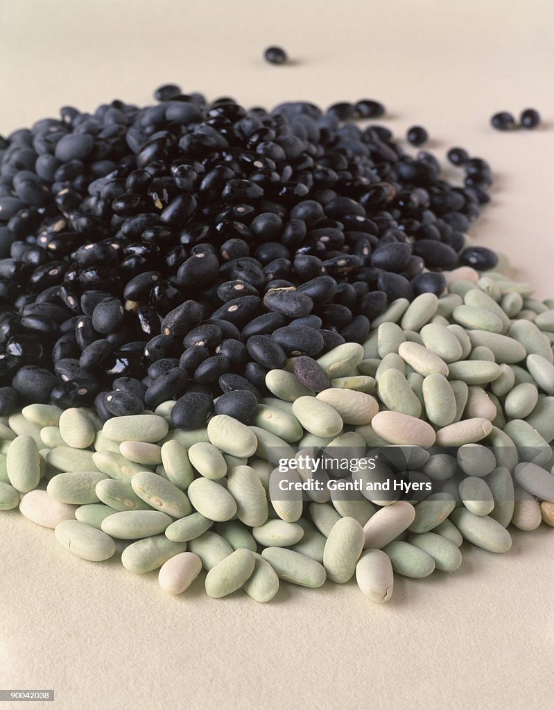 Piles of beans