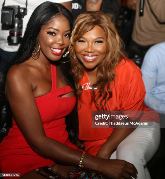 Juju and Mona Scott attend the "Love And Hip Hop" Miami Screening with the cast of Love and Hip Hop at Studid 23 on January 1, 2018 in Miami, Florida.
