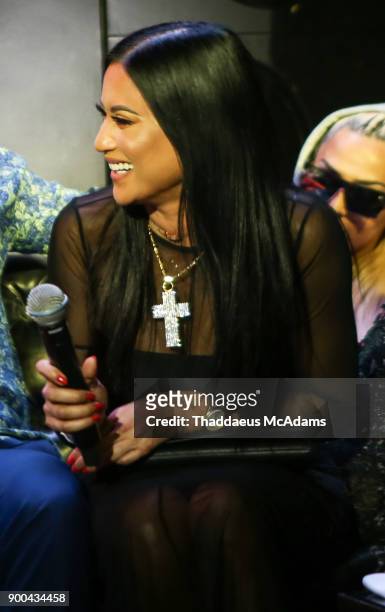 Michelle Pooch attends the "Love And Hip Hop" Miami Screening with the cast of Love and Hip Hop at Studid 23 on January 1, 2018 in Miami, Florida.