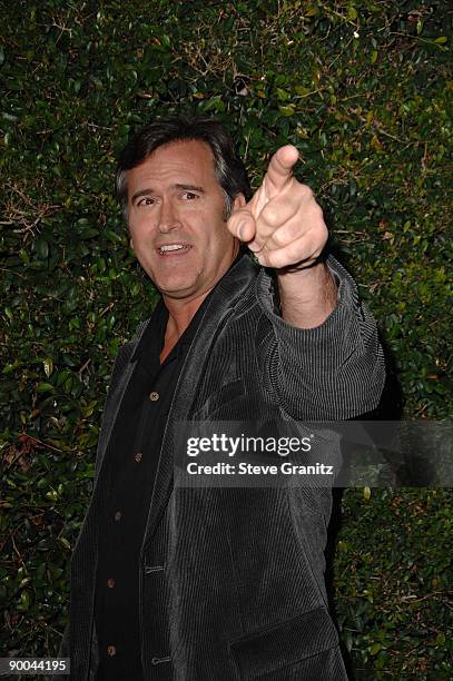 Actor Bruce Campbell arrives at Spike TV's 'Scream 2007' held at The Greek Theatre on October 19, 2007 in Los Angeles, California.