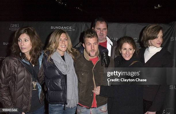 Catherine Keener, Jennifer Aniston, Scott Caan, Bob Stephenson, director Nicole Holofcener and Joan Cusack