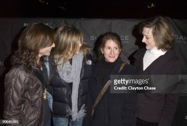 Catherine Keener, Jennifer Aniston, director Nicole Holofcener and Joan Cusack
