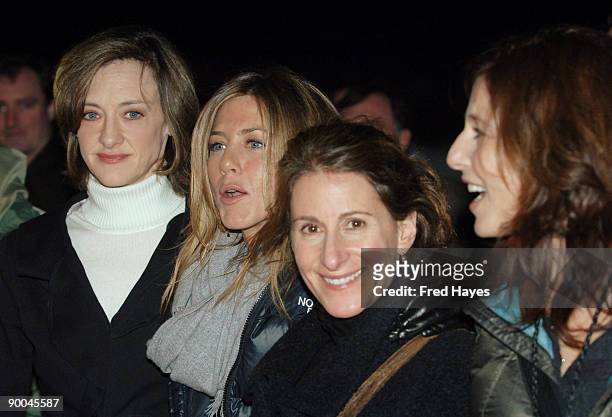Joan Cusack, Jennifer Aniston, Nicole Holofcener, director, and Catherine Keener