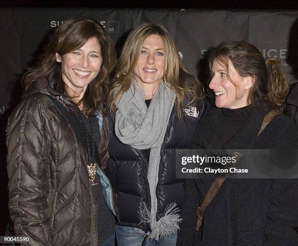 Catherine Keener, Jennifer Aniston and director Nicole Holofcener