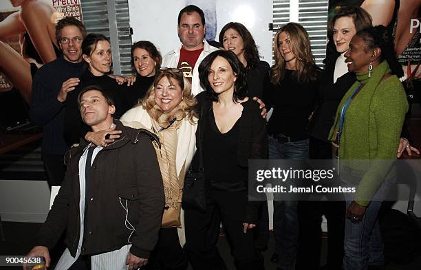 Greg Germann, Frances McDormand, Nicole Holofcener, director of "Friends with Money", Bob Stephenson, Catherine Keener, Jennifer Aniston, Joan...