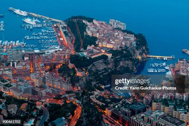 principality of monaco, french riviera - monte carlo night stock pictures, royalty-free photos & images