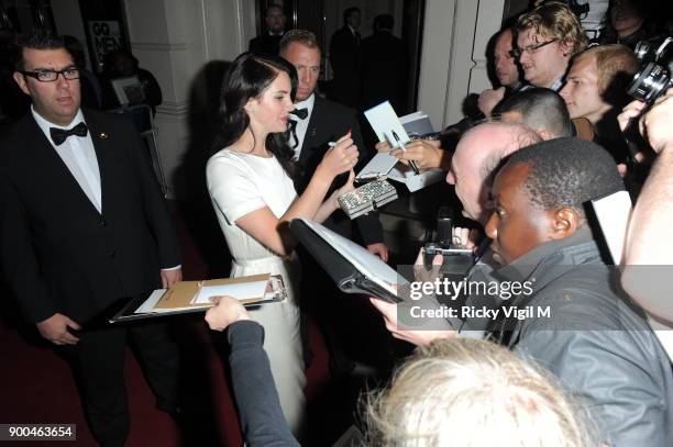 Lana Del Rey leaving The GQ Men of the Year Awards 2012 held at the Royal Opera House on September 04, 2012 in London, England.