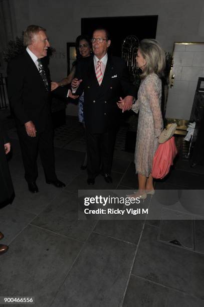 Sir Roger Moore is seen leaving Scott's restaurant on September 06, 2012 in London, England.