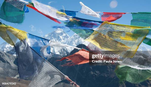 khumbu-region, nepal - gokyo ri stock-fotos und bilder