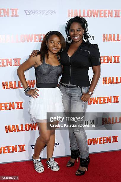 Actress Shar Jackson and daughter arrive for the Premiere Of Dimension Films' "Halloween II" at Grauman's Chinese Theatre on August 24, 2009 in...