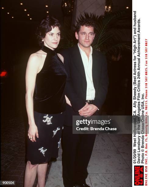 West Hollywood, CA. Ally Sheedy and husband David Lansbury at the Los Angeles Film Critics 24th Annual Achievement Awards.