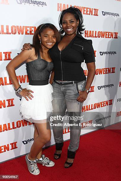 Actress Shar Jackson and daughter arrive at the premiere of Dimension Films' "Halloween II" held at Grauman's Chinese Theater on August 24, 2009 in...