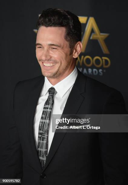 Actor James Franco arrives for the 21st Annual Hollywood Film Awards held at The Beverly Hilton Hotel on November 5, 2017 in Beverly Hills,...