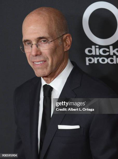 Dreamworkds CEO Jeffrey Katzenberg arrives for the 21st Annual Hollywood Film Awards held at The Beverly Hilton Hotel on November 5, 2017 in Beverly...