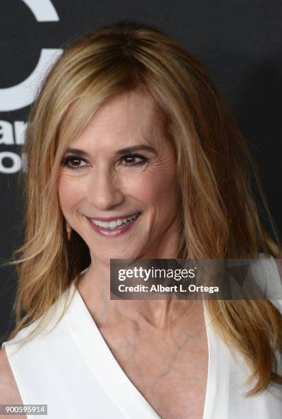 Actress Holly Hunter arrives for the 21st Annual Hollywood Film Awards held at The Beverly Hilton Hotel on November 5, 2017 in Beverly Hills,...