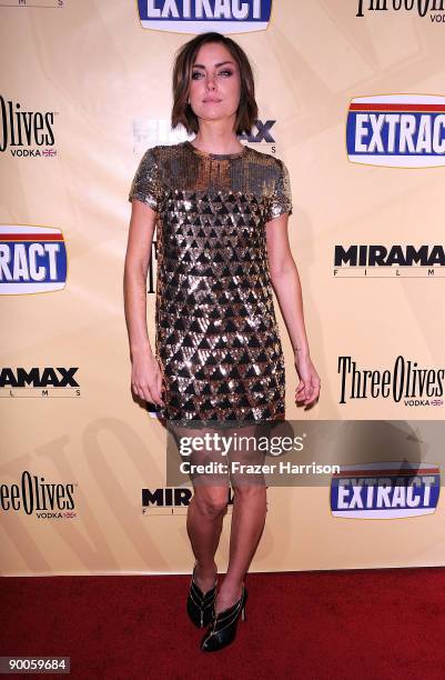 Actress Jessica Stroup arrives at the premiere of Miramax Films' 'Extract' held at ArcLight Hollywood on August 24, 2009 in Los Angeles, California.