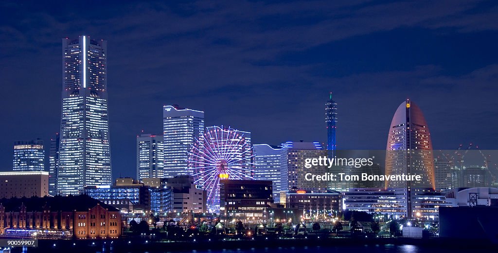 Nightview of Minato Mirai, Yokohama.