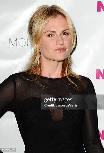 Actress Anna Paquin arrives at Nylon Magazine's TV Issue launch party at SkyBar on August 24, 2009 in West Hollywood, California.