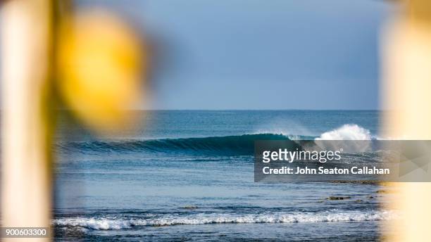 ocean wave on nias island in north sumatra - nias island bildbanksfoton och bilder