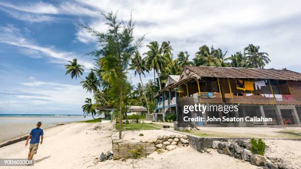 tropical beach on nias island in north sumatra - nias island bildbanksfoton och bilder