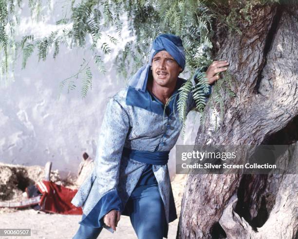 American actor Steve Reeves stars in 'Il ladro di Bagdad' , 1961.