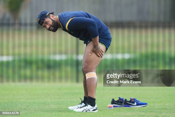 Michael Jennings takes part in a Parramatta Eels NRL pre-season training session at Old Saleyards Reserve on January 3, 2018 in Sydney, Australia.