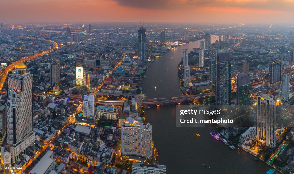 Luftbild von Bangkok