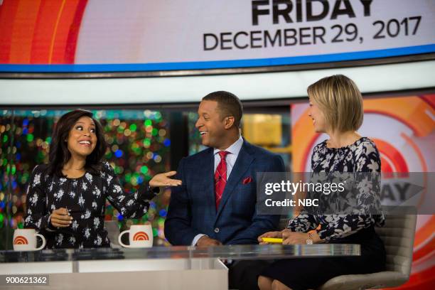 Sheinelle Jones, Craig Melvin and Dylan Dreyer on Friday, December 29, 2017 --