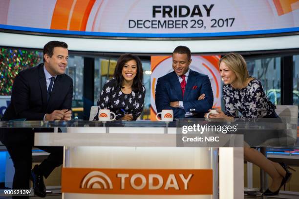 Carson Daly, Sheinelle Jones, Craig Melvin and Dylan Dreyer on Friday, December 29, 2017 --